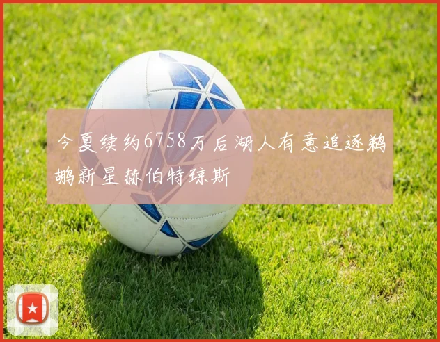 今夏续约6758万后湖人有意追逐鹈鹕新星赫伯特琼斯